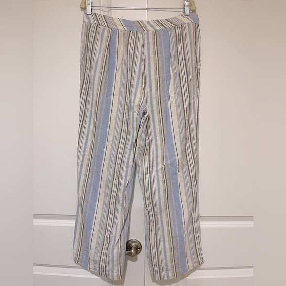 Land and sea linen/rayon pull on pants, with drawstring & pockets like new sz S - Picture 2 of 5